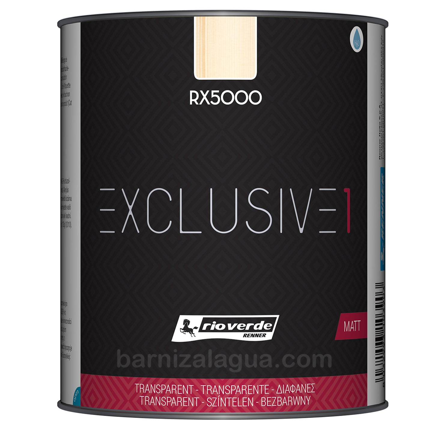 Exclusive 1 RX5000 Transparente (0,75L) (Rio Verde) - Barniz protector mate
