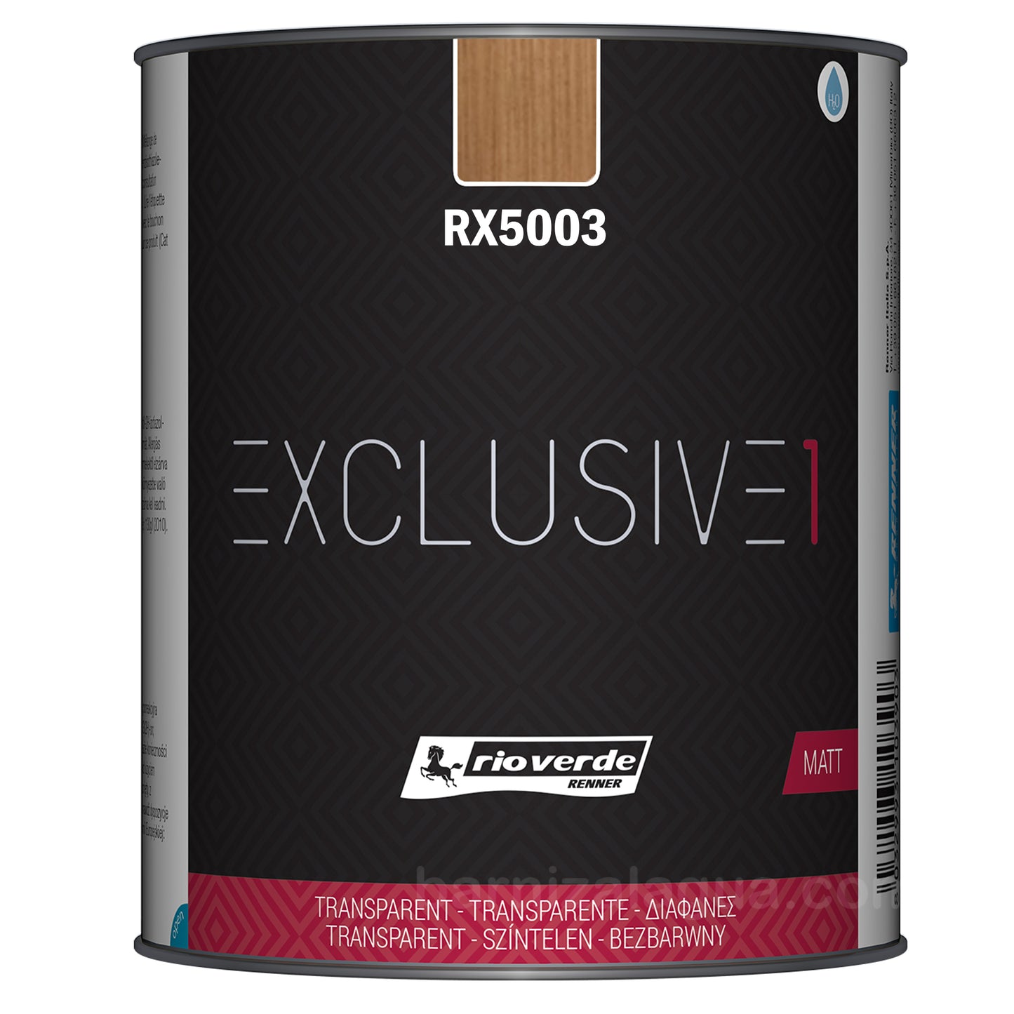 Exclusive 1 RX5003 Teca (0,75L) (Rio Verde) - Barniz protector mate