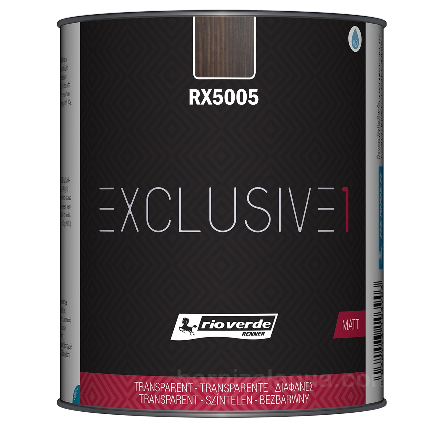 Exclusive 1 RX5005 Wengué (0,75L) (Rio Verde) - Barniz protector mate