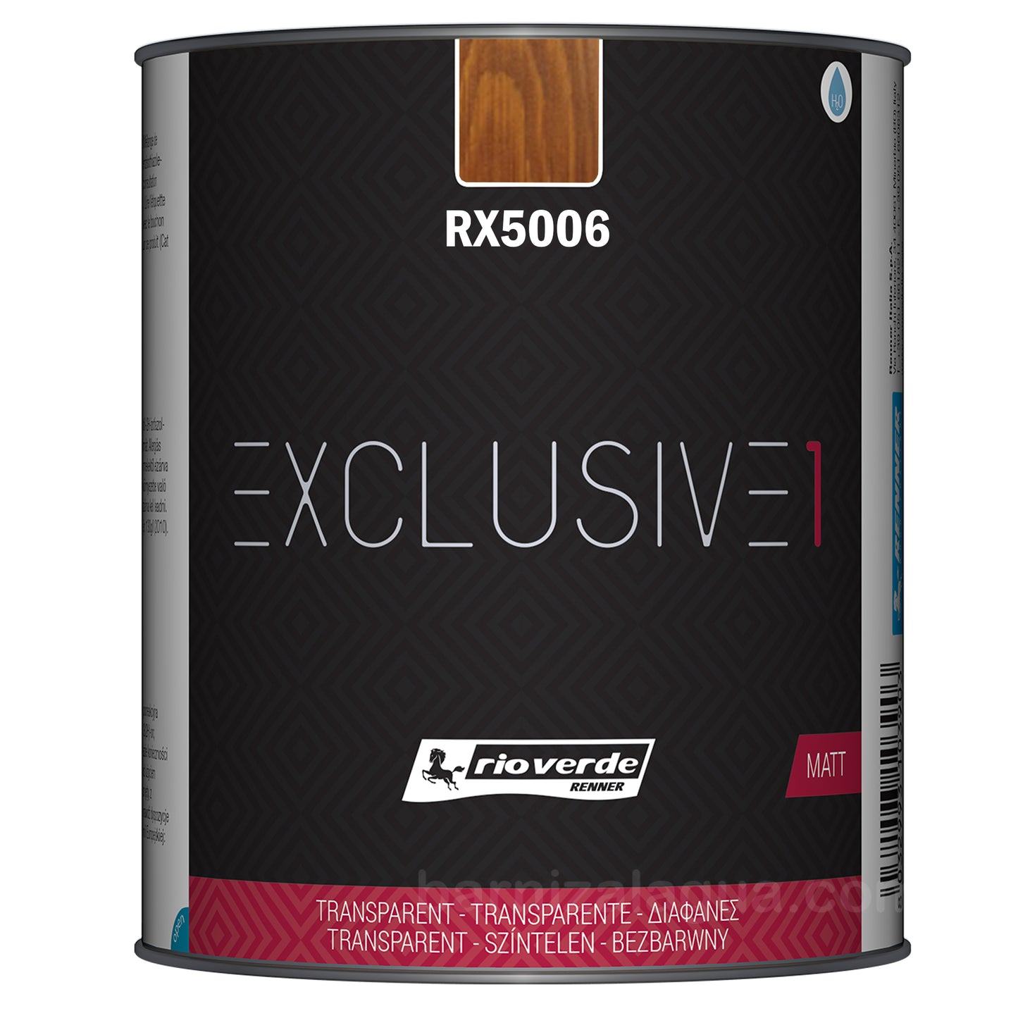 Exclusive 1 RX5006 Caoba (0,75L) (Rio Verde) - Barniz protector mate