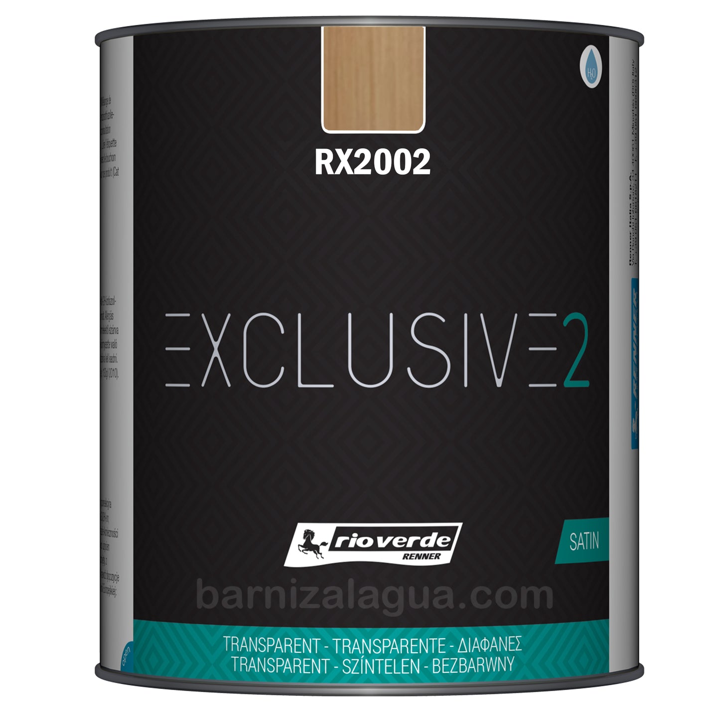 Exclusive 2 RX2002 Roble (0,75L) (Rio Verde) - Barniz protector satinado