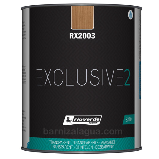 Exclusive 2 RX2003 Teca (0,75L) (Rio Verde) - Barniz protector satinado