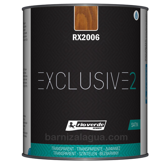 Exclusive 2 RX2006 Caoba (0,75L) (Rio Verde) - Barniz protector satinado