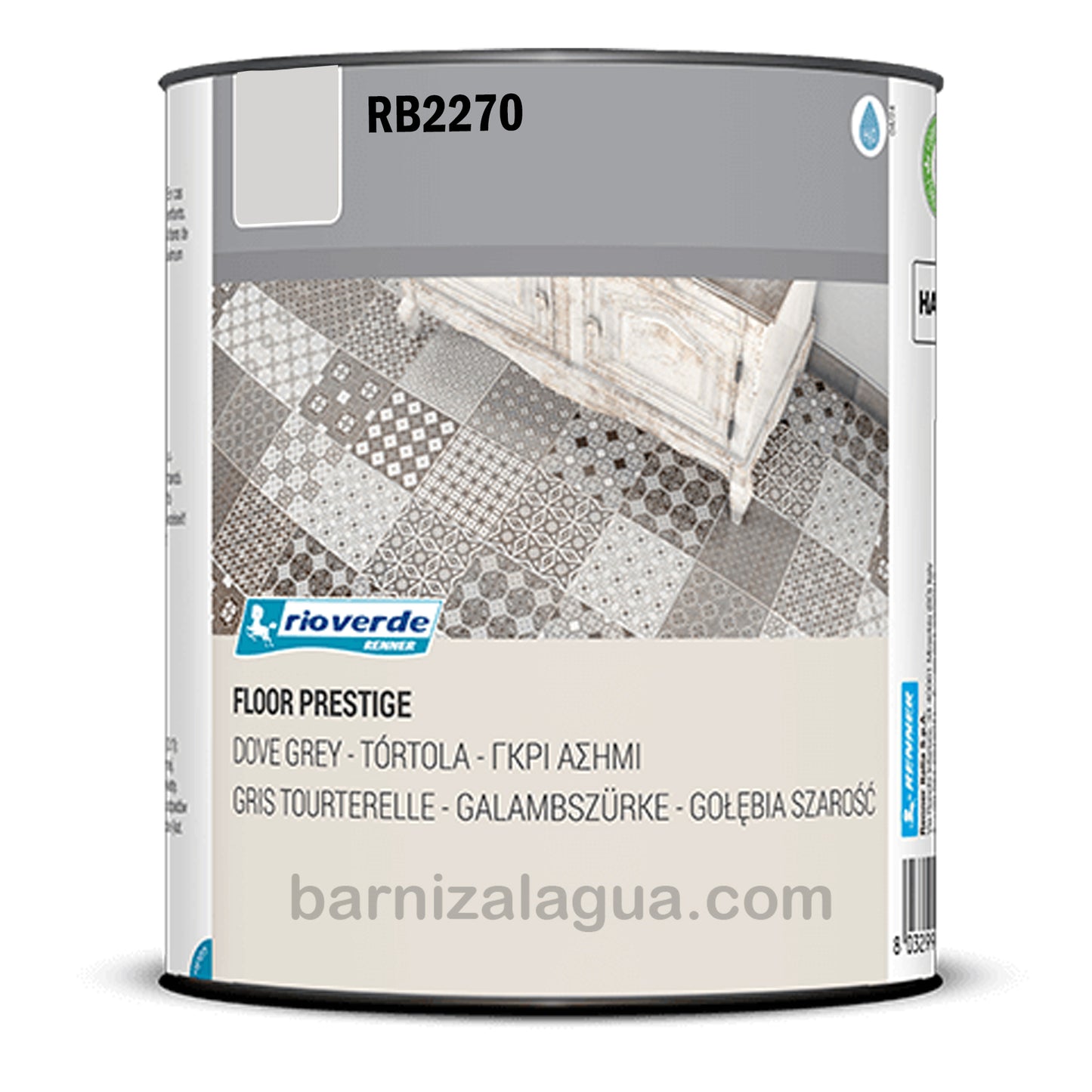 Floor Prestige RB2270 Cemento (0,75L) (Rio Verde) - Barniz para suelo