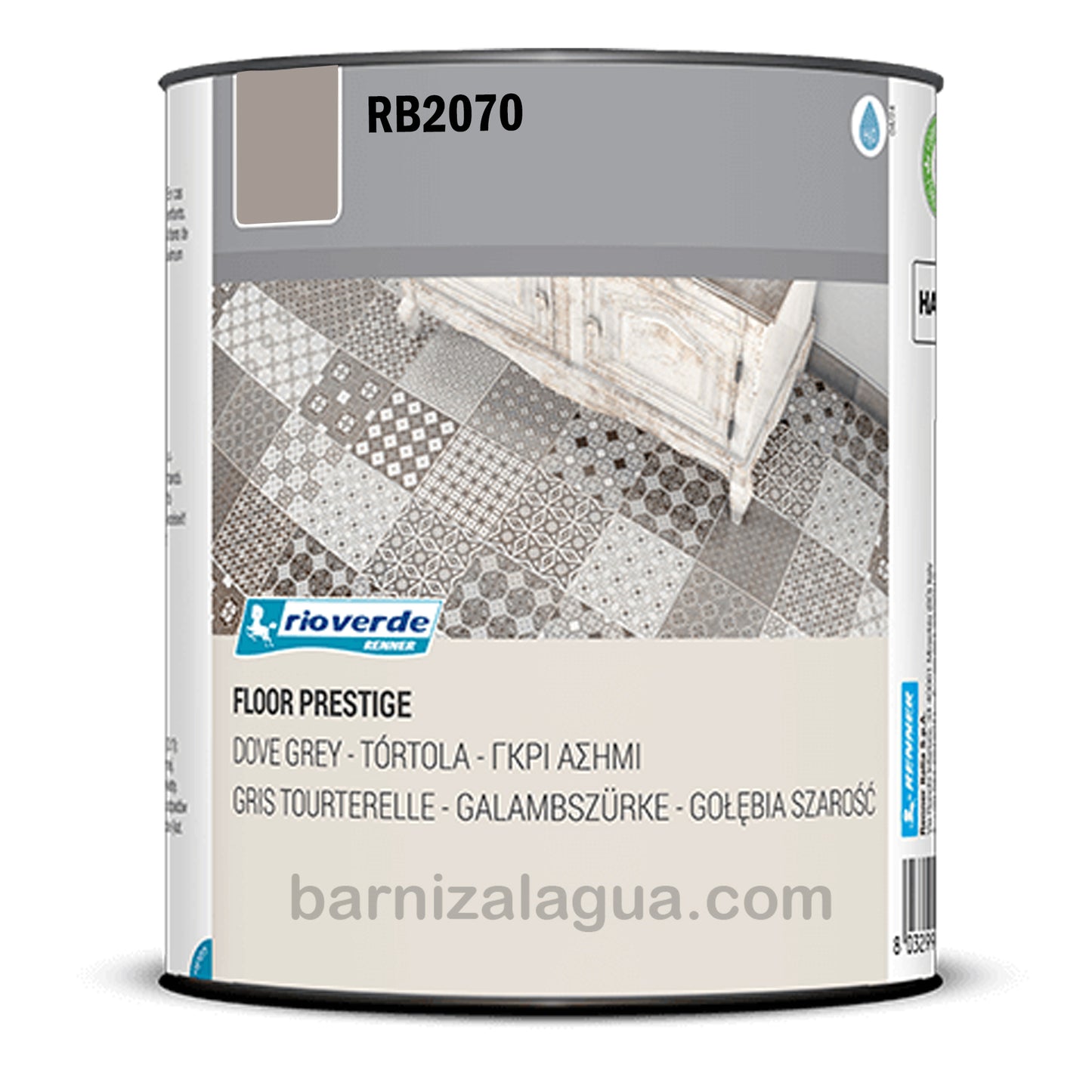 Floor Prestige RB2070 Tórtola (0,75L) (Rio Verde) - Barniz para suelo