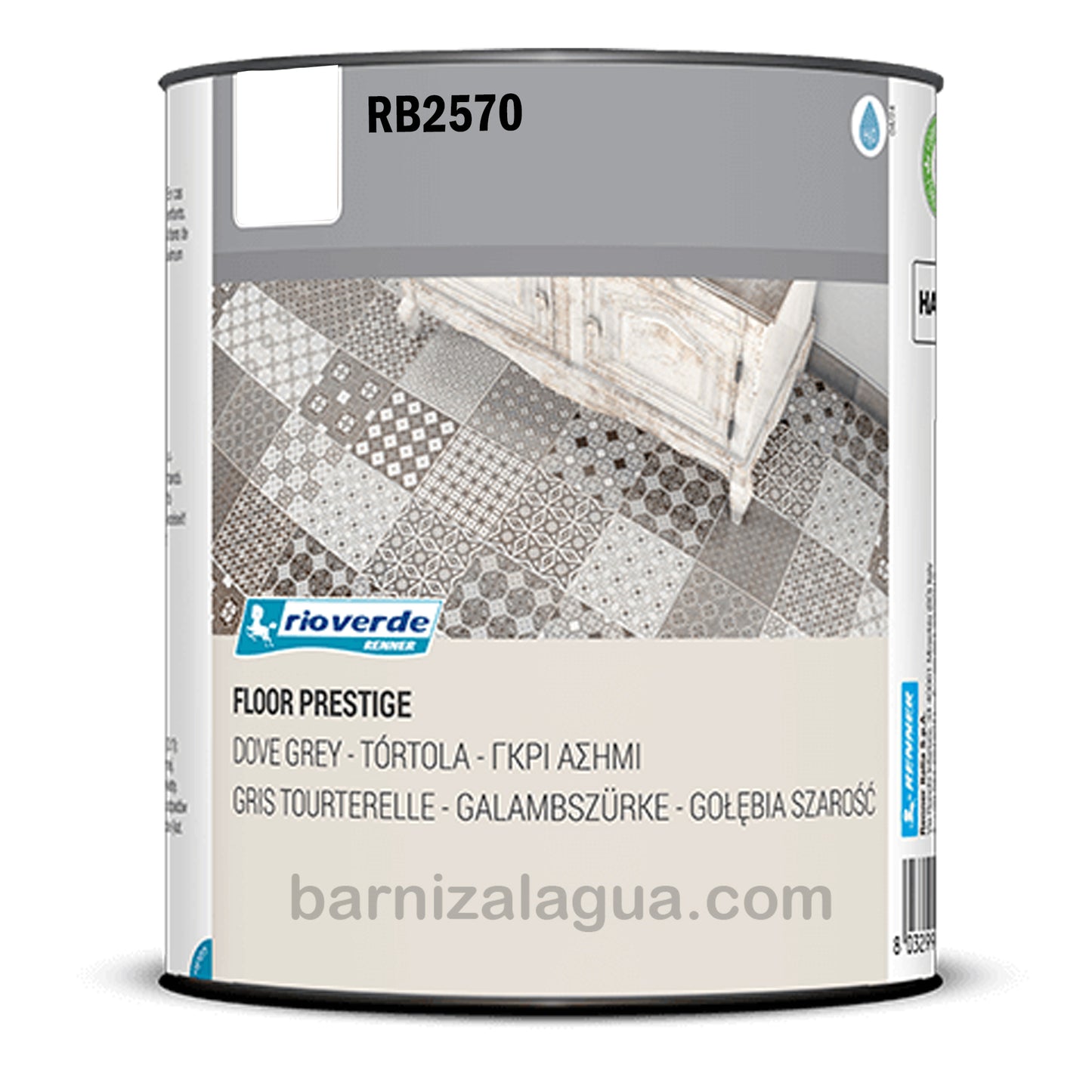 Floor Prestige RB2570 Titanio (0,75L) (Rio Verde) - Barniz para suelo